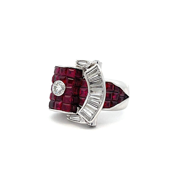 Gregorio Ruby Belt Buckle Ring