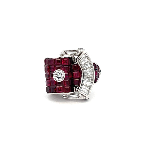 Gregorio Ruby Belt Buckle Ring