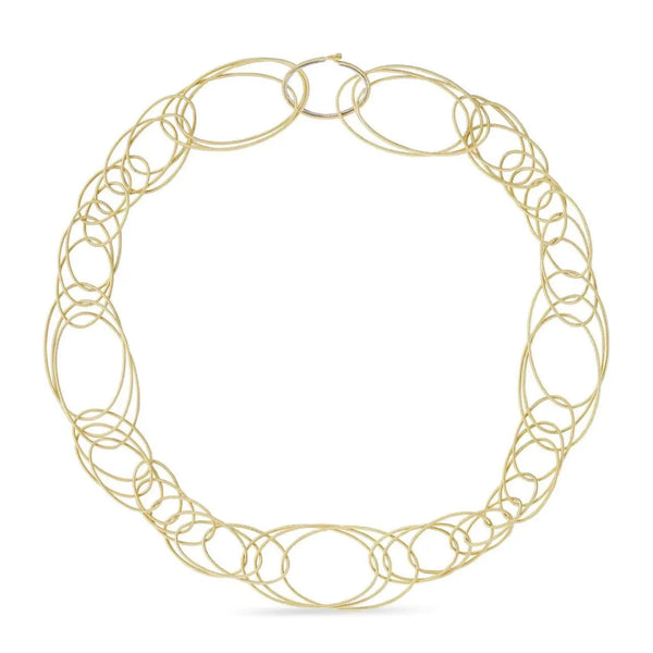 BUCCELLATI HAWAII OVAL LINK NECKLACE