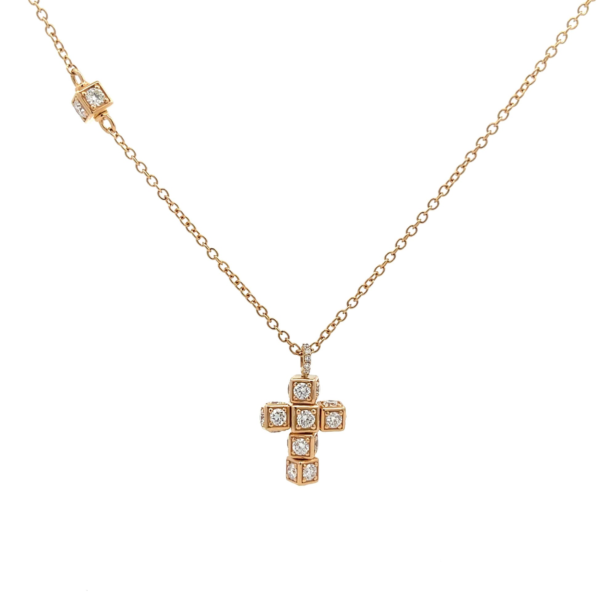 Miseno Diamond Cross Pendant Necklace