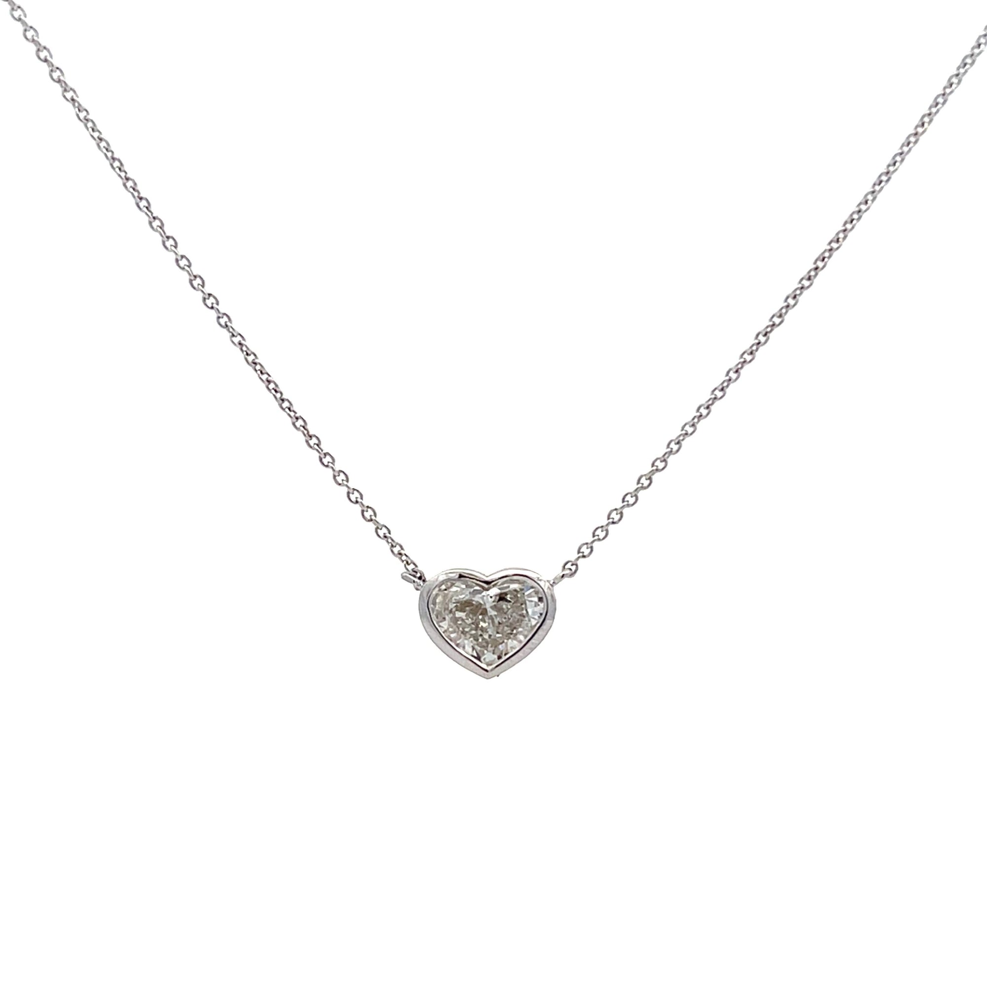 Diamond Heart Pendant Necklace