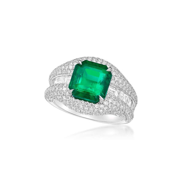 Emerald & Diamond Ring