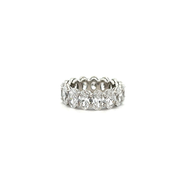 OVAL PLATINUM ETERNITY BAND