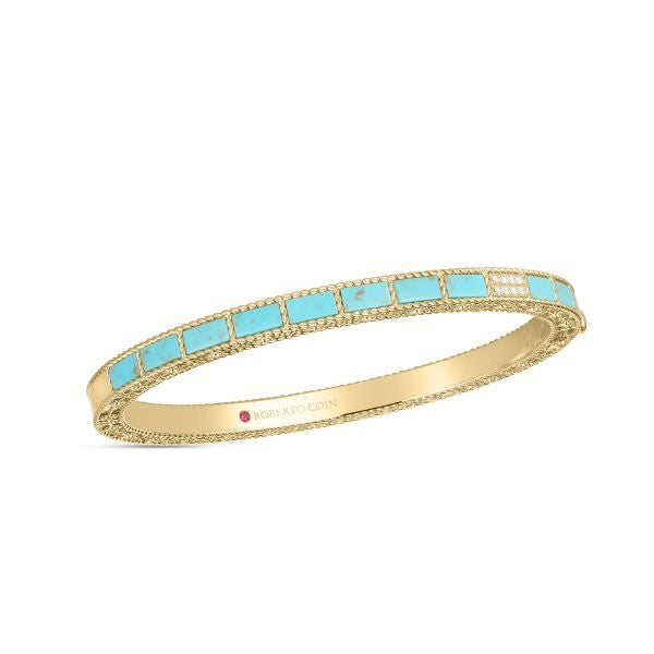 Roberto Coin Mosaic Turquoise Bangle