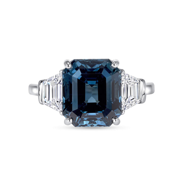 6.56CT GIA Blue Sapphire Ring