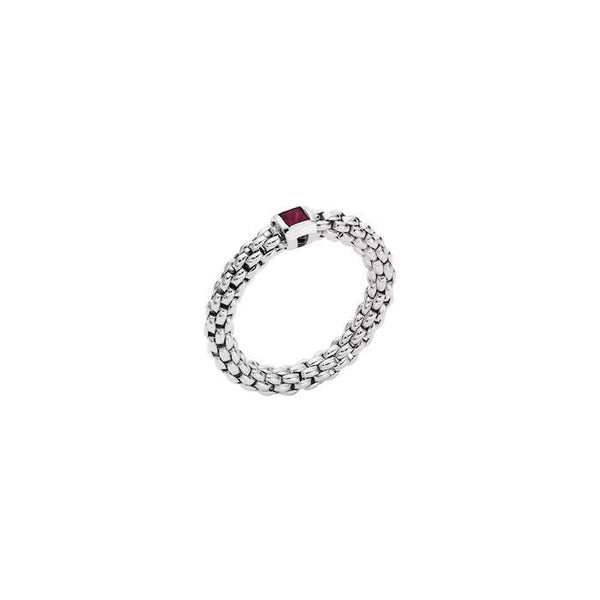 Fope Souls Ring With Center Ruby