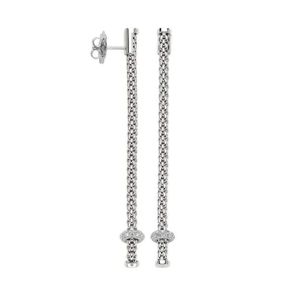 Fope Prima Long Diamond Earrings