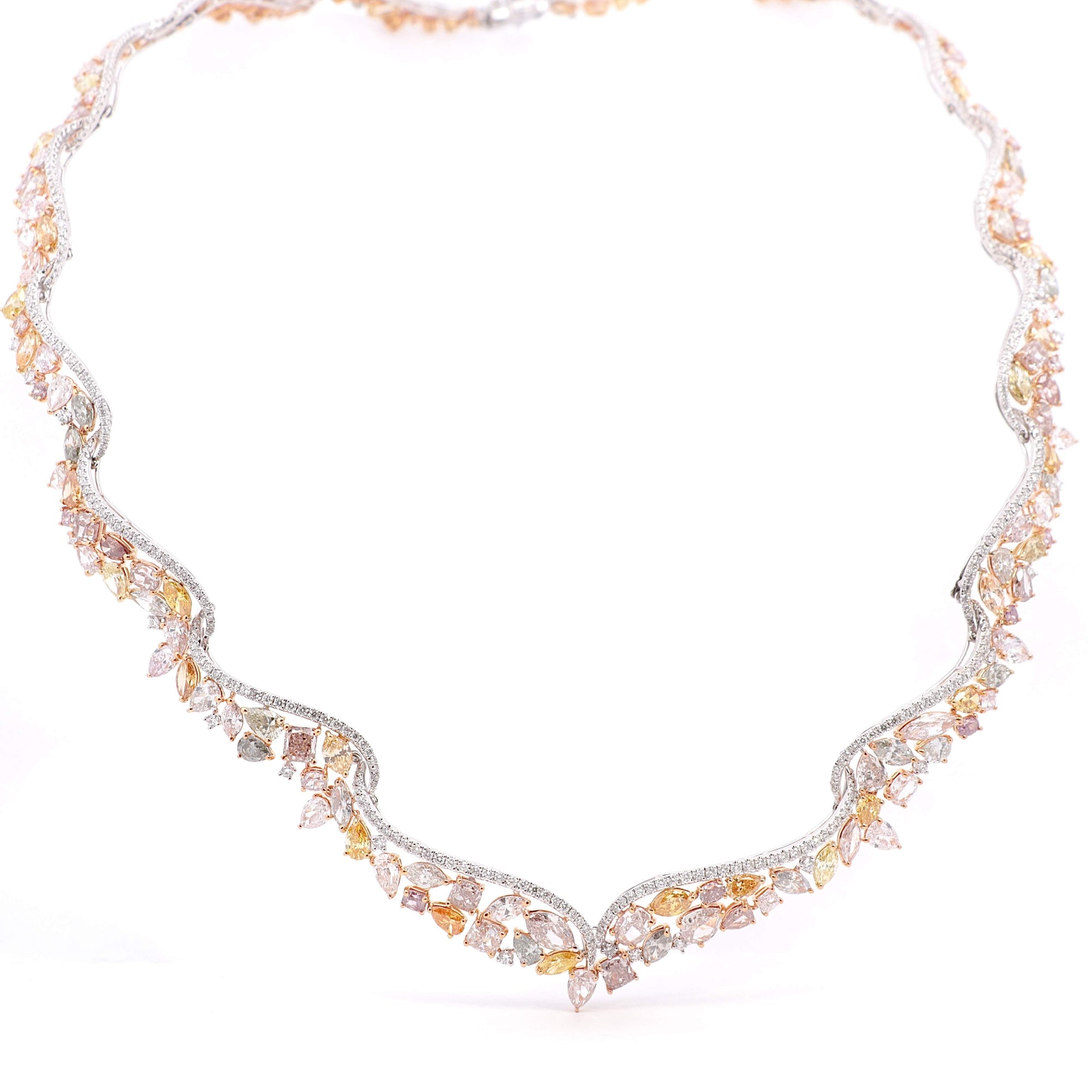 Natural Diamond Fashion Necklace