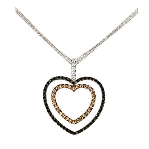 14KT WHITE GOLD DIAMOND PENDANT