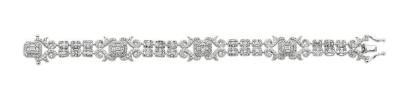 18KT WHITE GOLD DIAMOND BRACELET