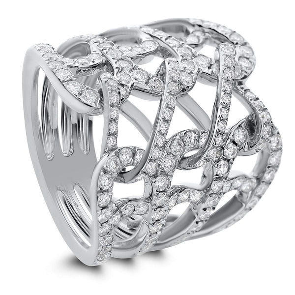 18KT WHITE GOLD DIAMOND RING