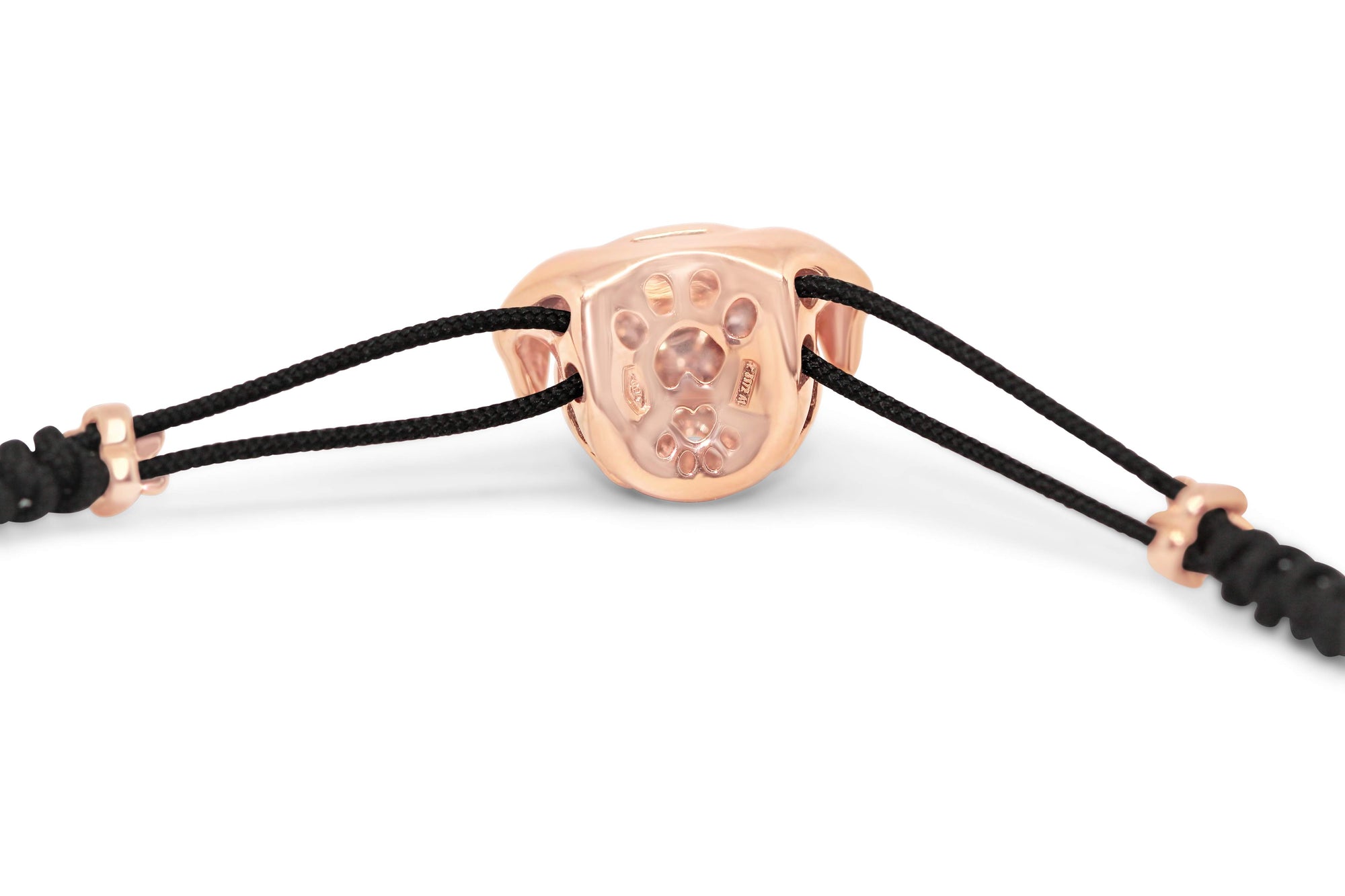 18KT ROSE GOLD GIOVANNI FERRARIS BULLDOG BRACELET.</br>