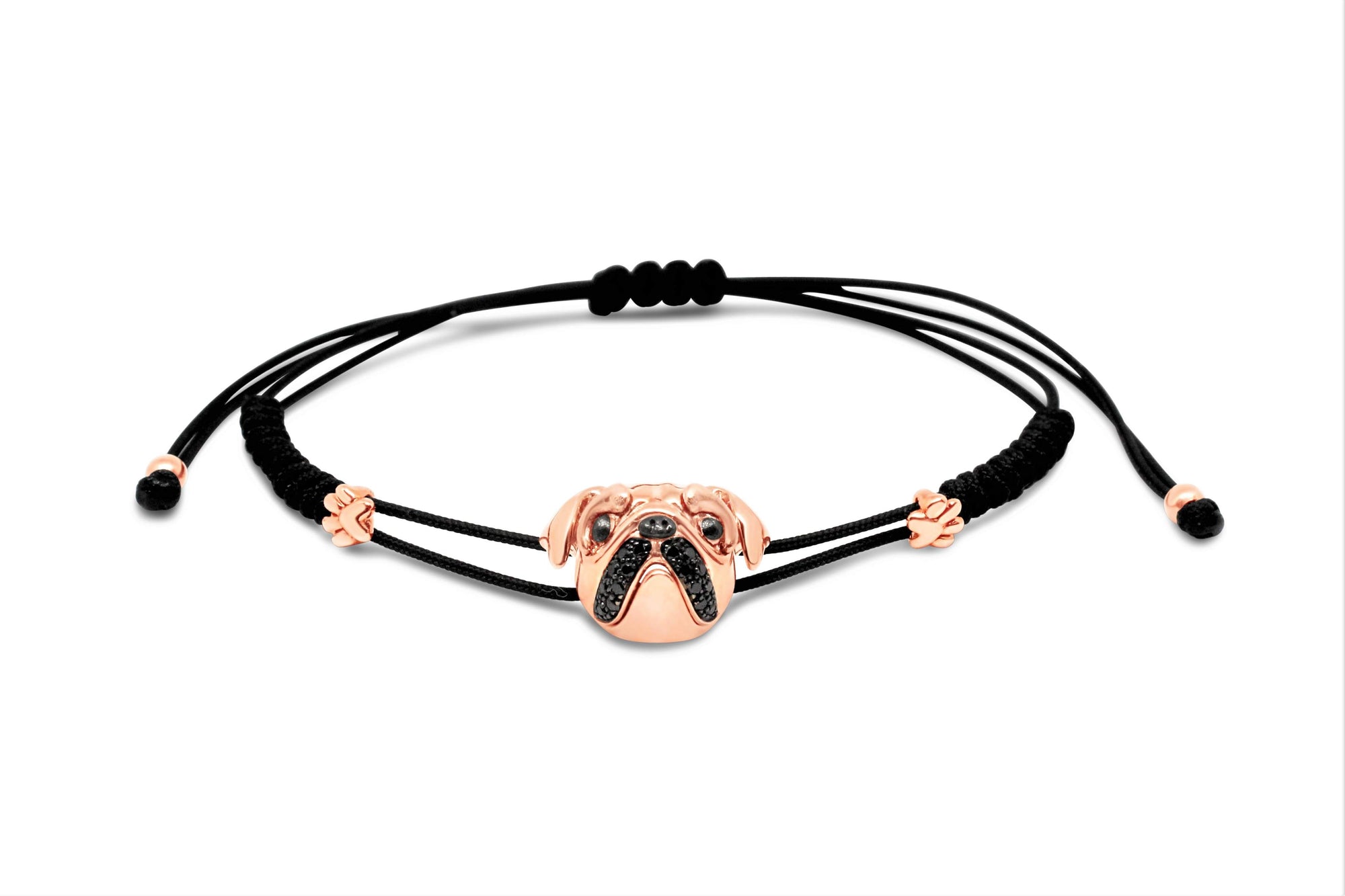 18KT ROSE GOLD GIOVANNI FERRARIS BULLDOG BRACELET.</br>