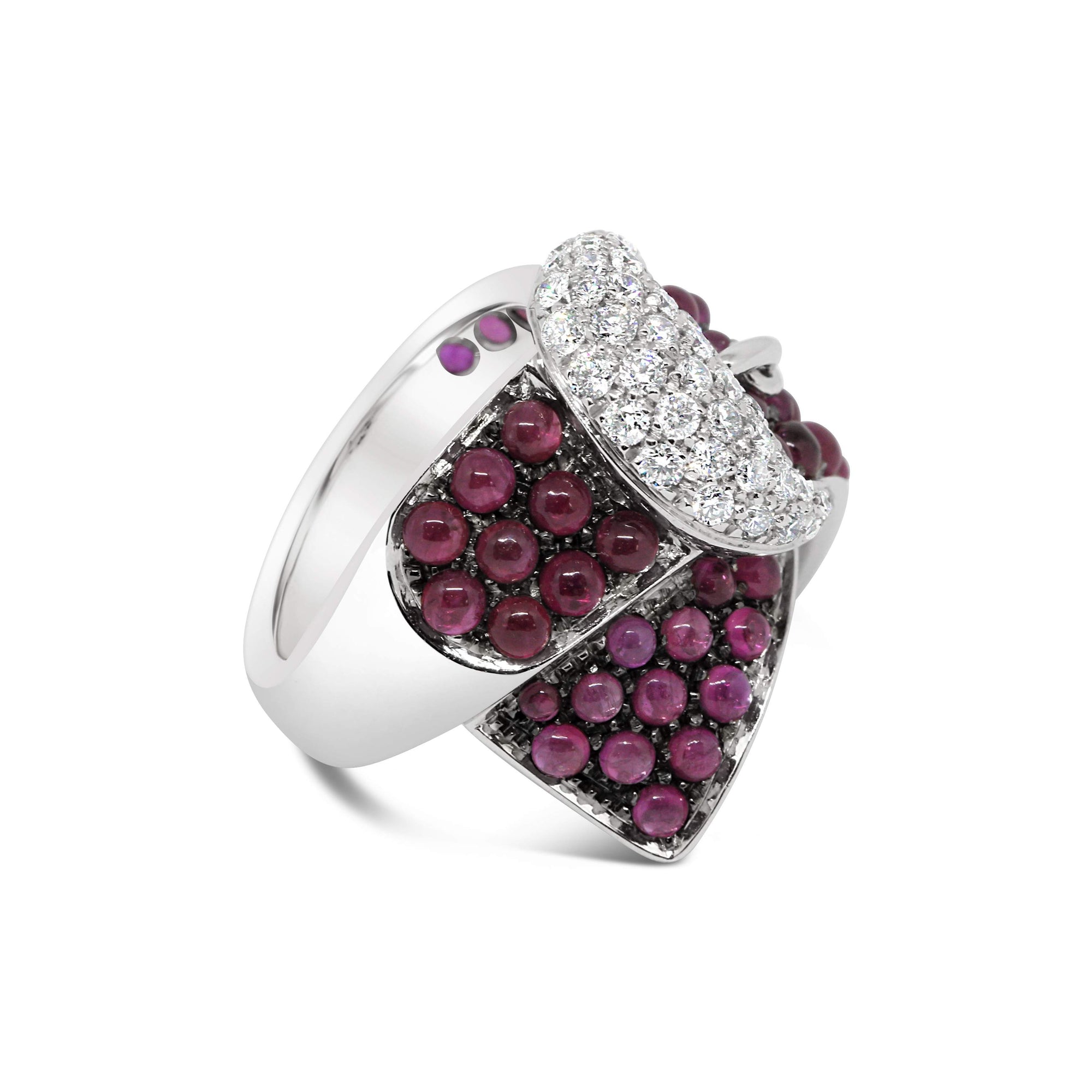 GIOVANNI FERRARIS RUBY & DIAMOND BUCKLE RING