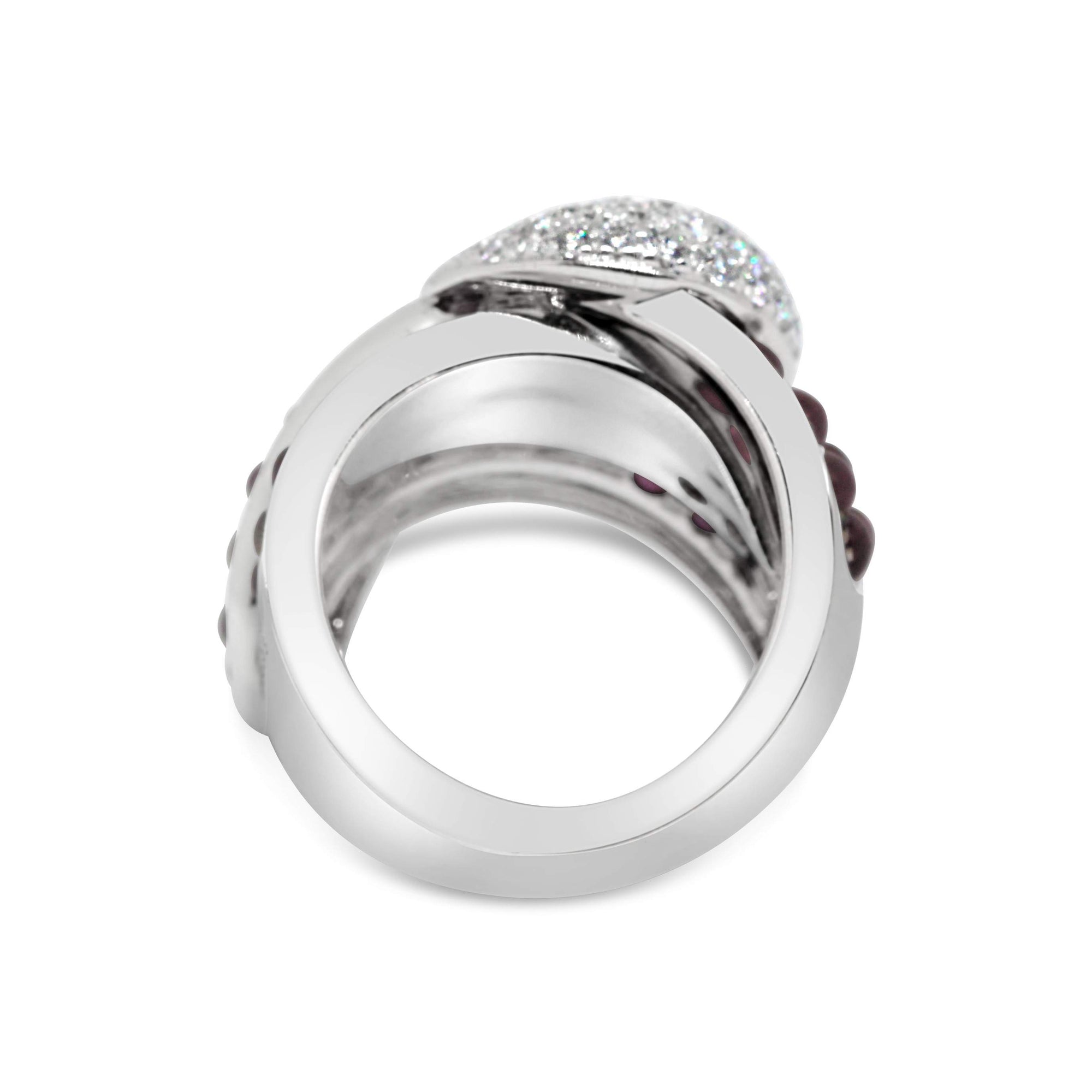 GIOVANNI FERRARIS RUBY & DIAMOND BUCKLE RING