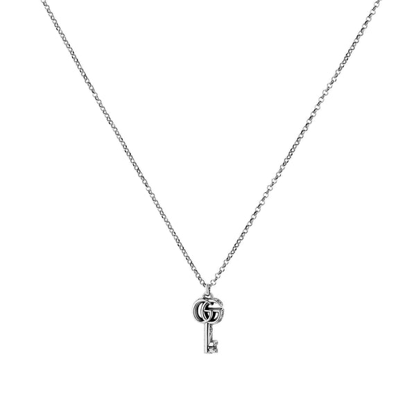 STERLING SILVER GUCCI KEY NECKLACE.