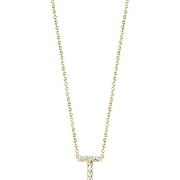 18KT GOLD ROBERTO COIN "T" INITIAL NECKLACE