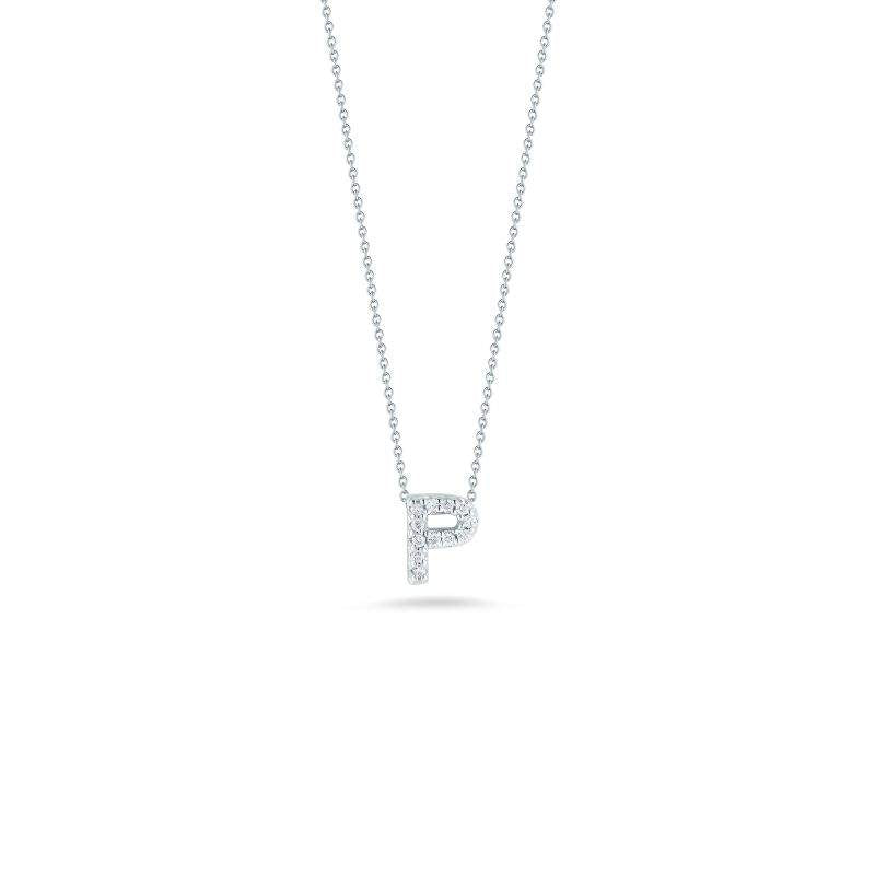 18KT GOLD ROBERTO COIN LOVE LETTER "P" INITIAL NECKLACE