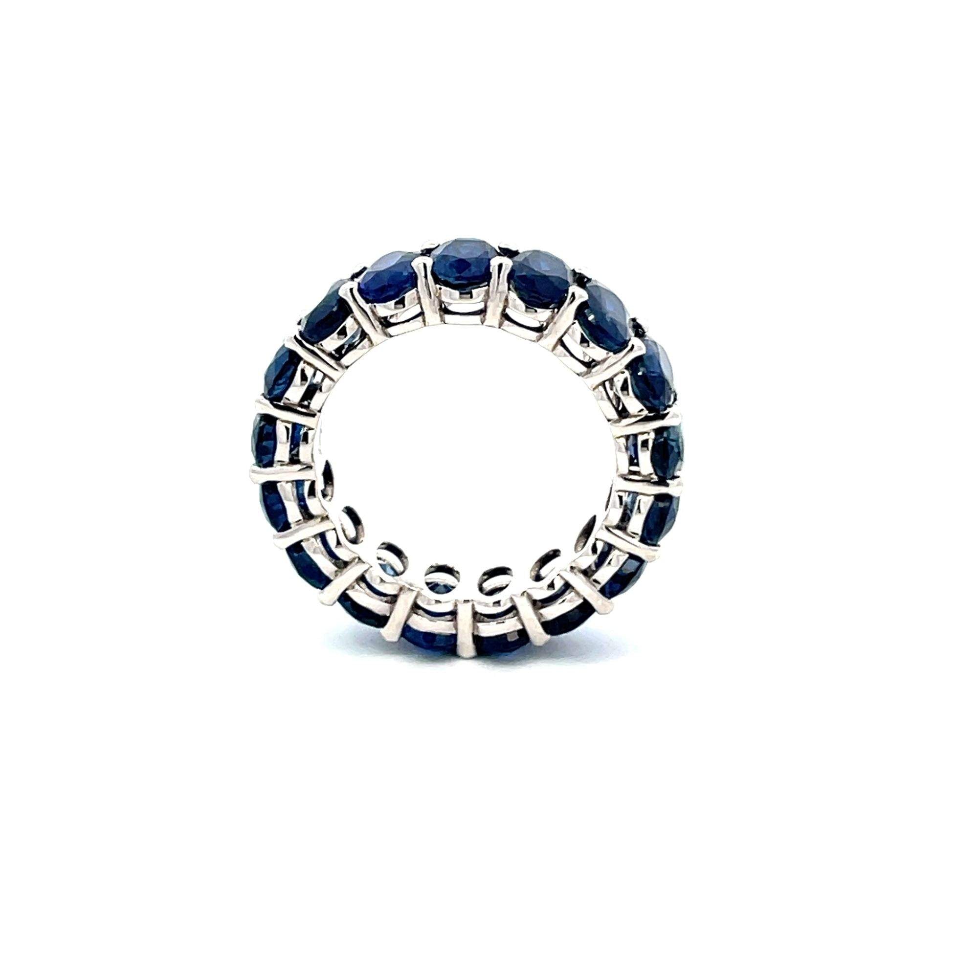 18KT SAPPHIRE ETERNITY BAND