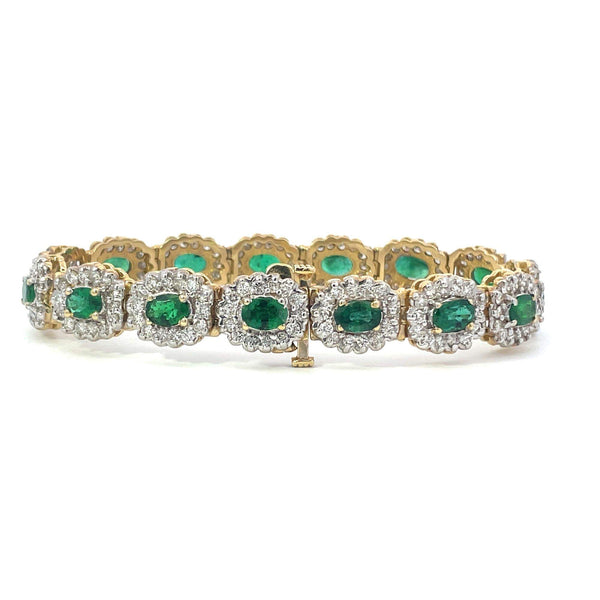 EMERALD AND DIAMOND BRACELET