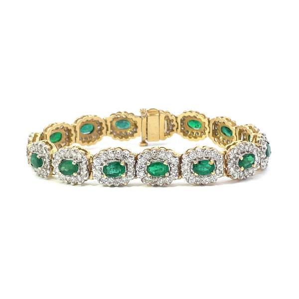 EMERALD AND DIAMOND BRACELET