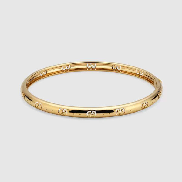 18KT GOLD GUCCI ICON BANGLE