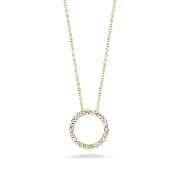 18KT YELLOW GOLD TINY TREASURES CIRCLE NECKLACE