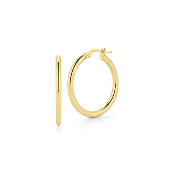 18KT ROBERTO COIN HOOP EARRINGS