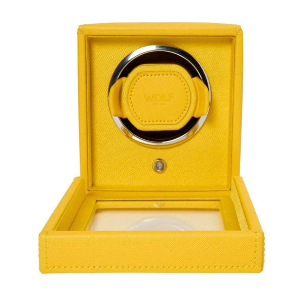 WOLF CUB WATCH YELLOW WATCH WINDER