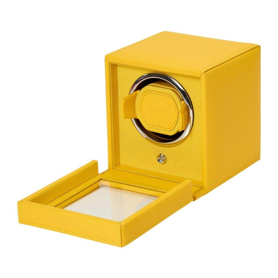 WOLF CUB WATCH YELLOW WATCH WINDER