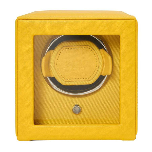 WOLF CUB WATCH YELLOW WATCH WINDER