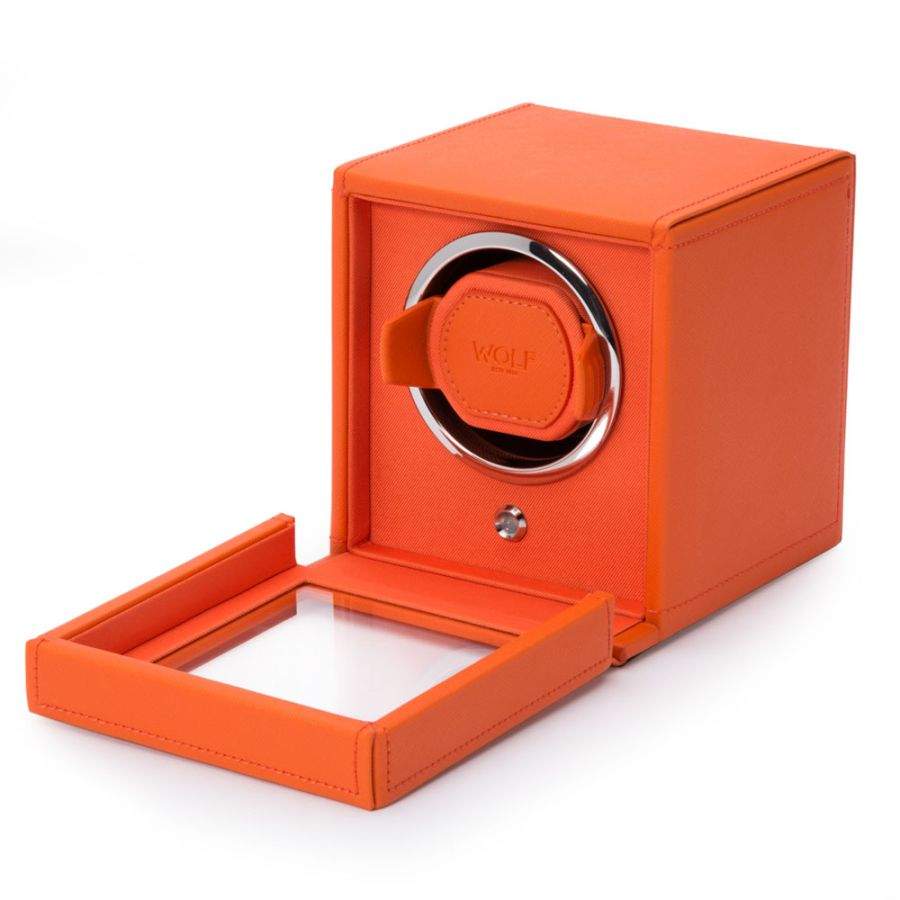 WOLF CUB WATCH ORANGE WATCH WINDER