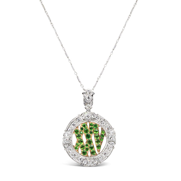 PLATINUM DIAMOND EDWARDIAN PENDANT