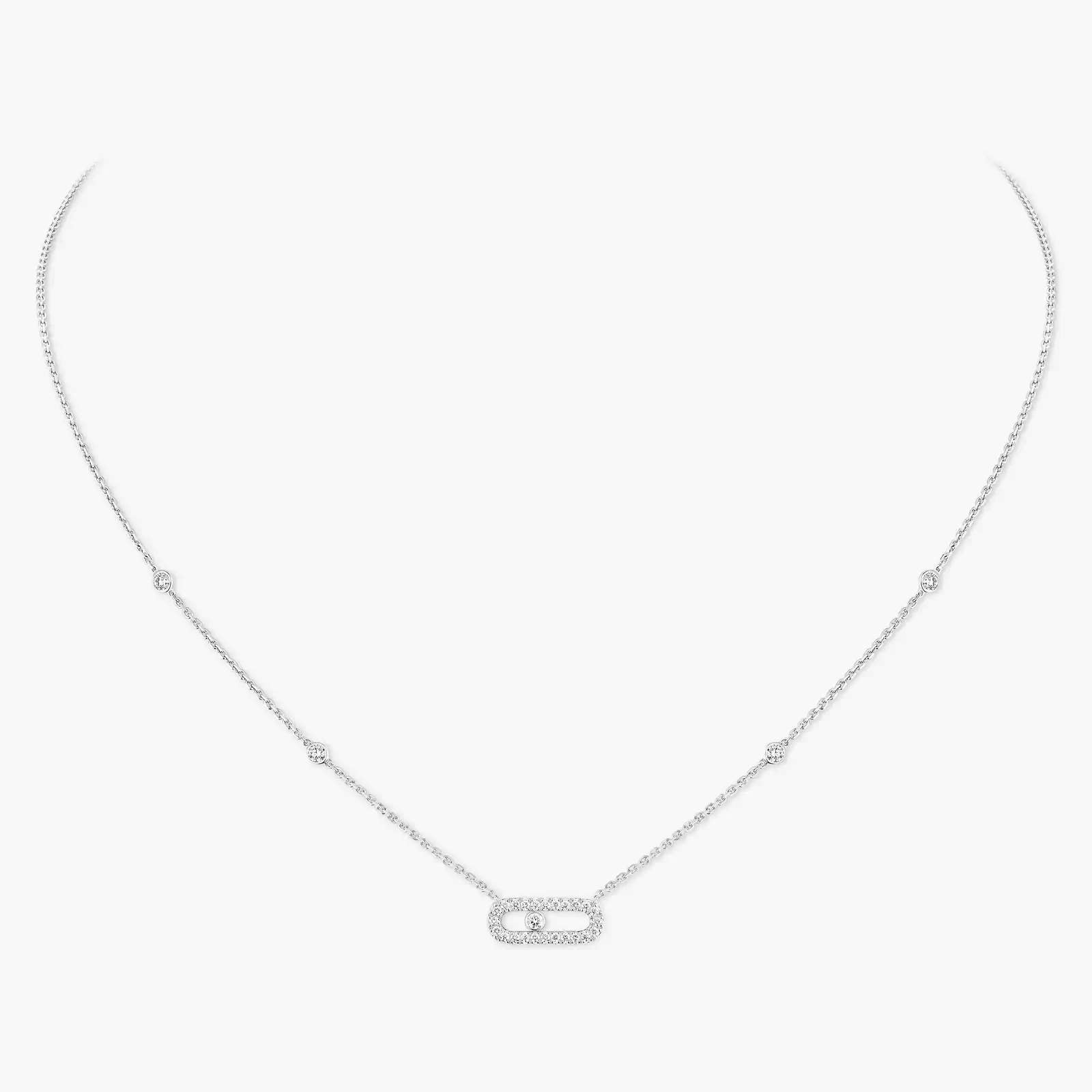 18KT GOLD MESSIKA MOVE UNO NECKLACE.