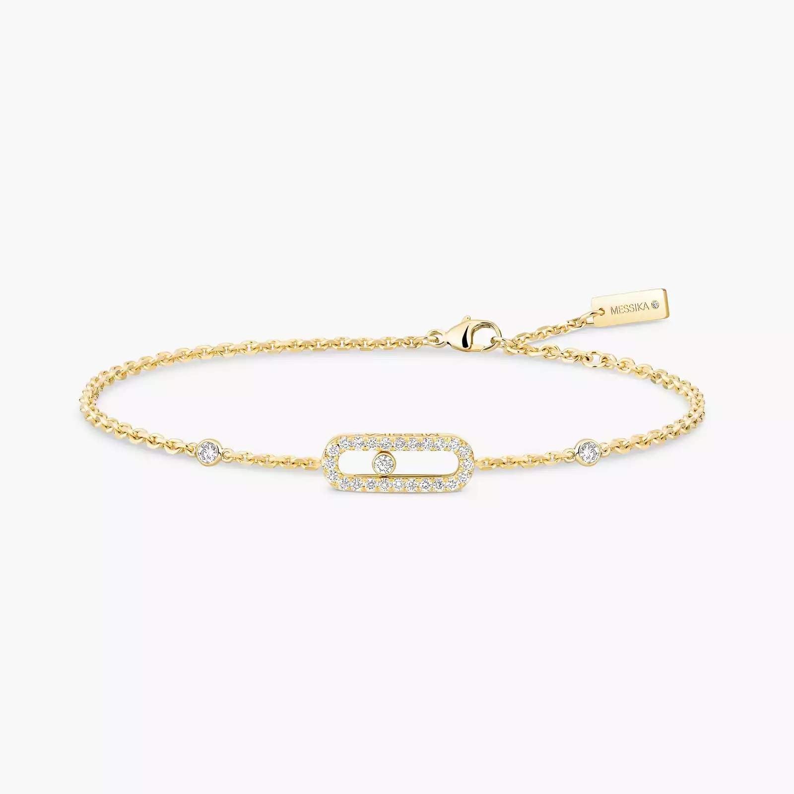 18KT GOLD MESSIKA MOVE UNO BRACELET.