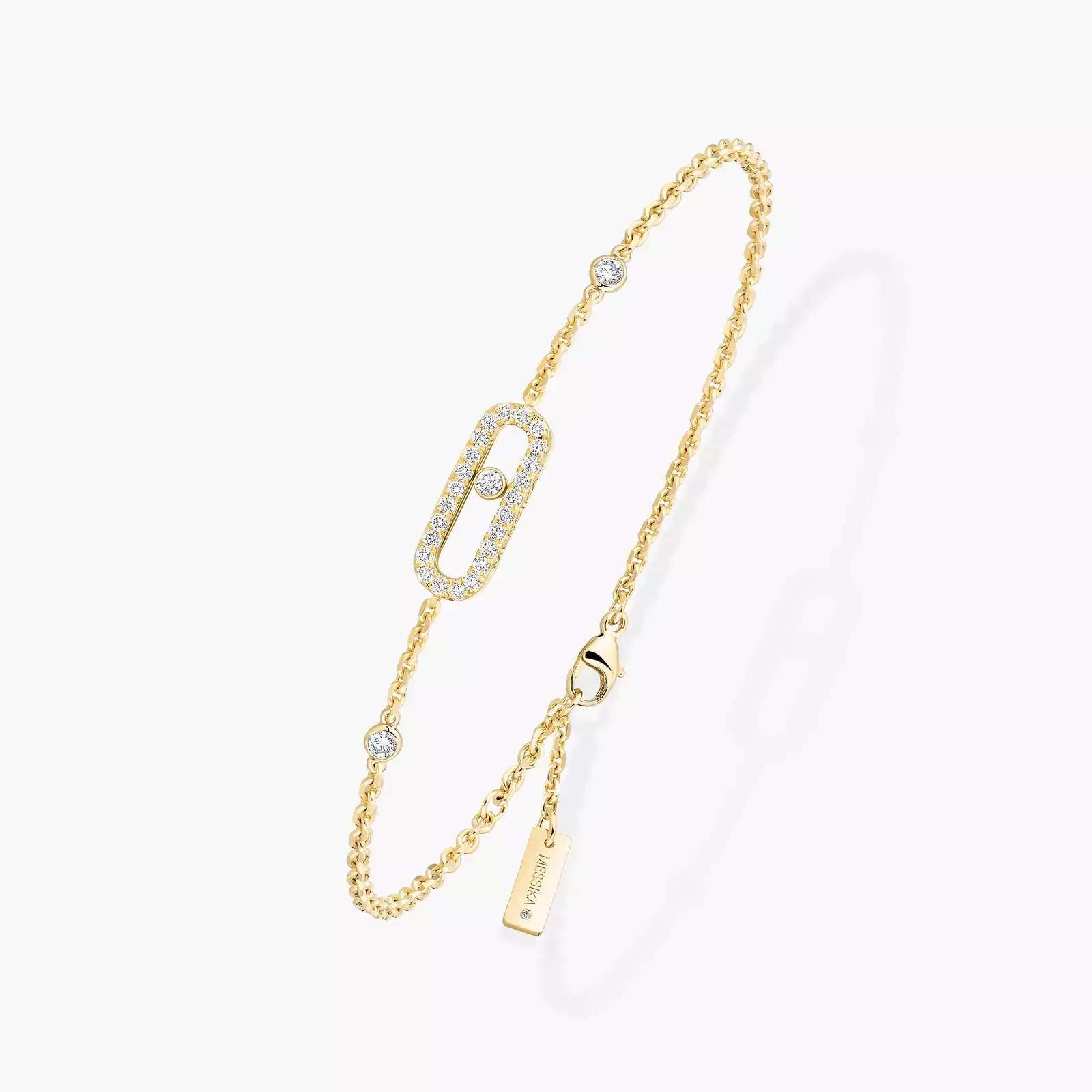 18KT GOLD MESSIKA MOVE UNO BRACELET.