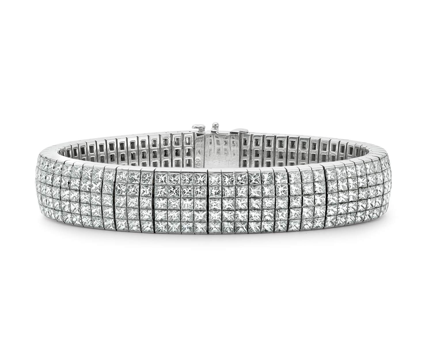 18KT WHITE GOLD DIAMOND BRACELET