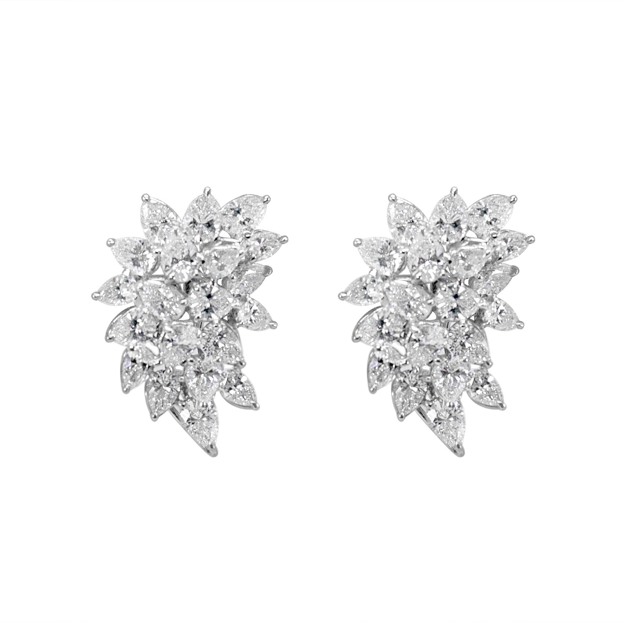 DIAMOND CLUSTER EARRINGS