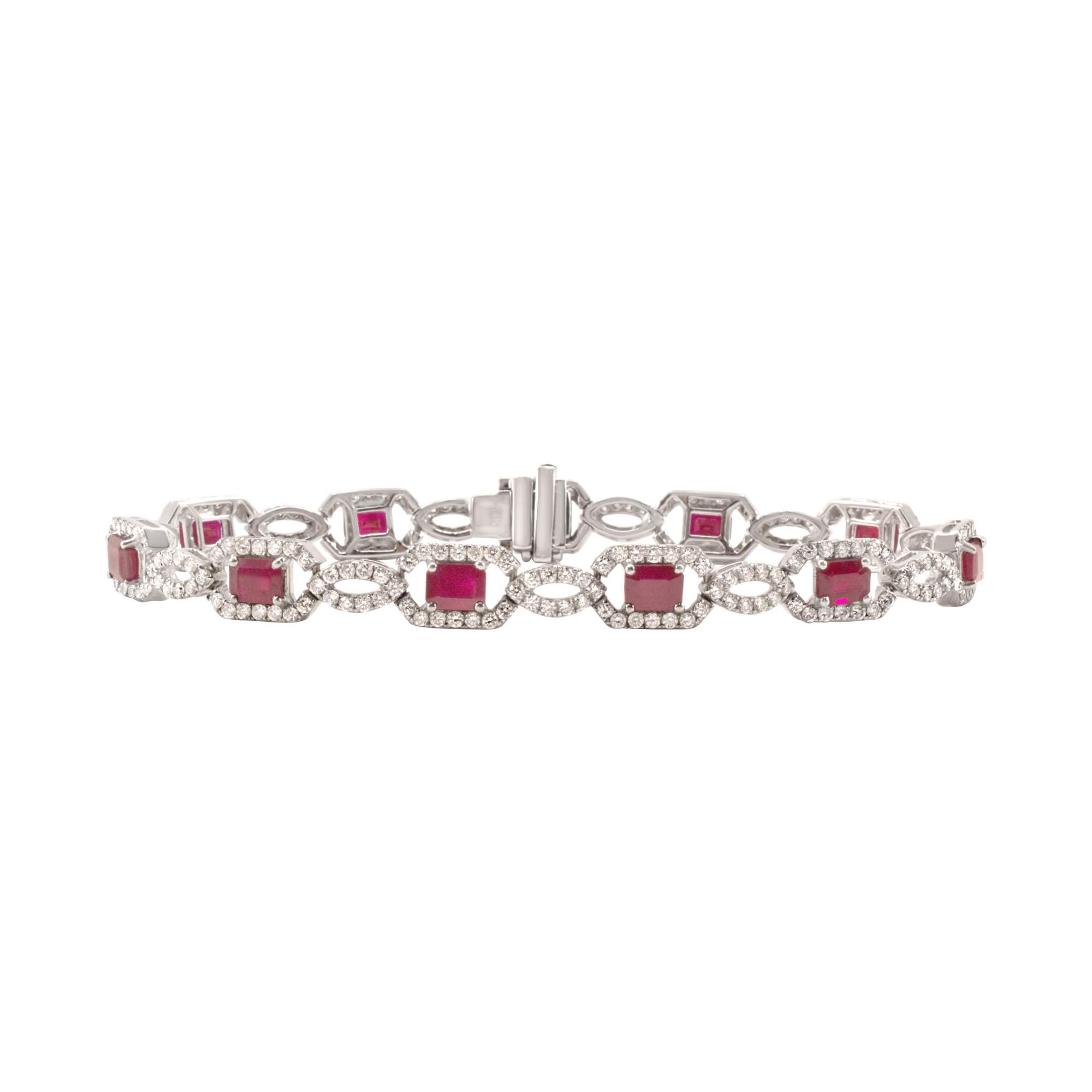 RUBY AND DIAMOND BRACELET