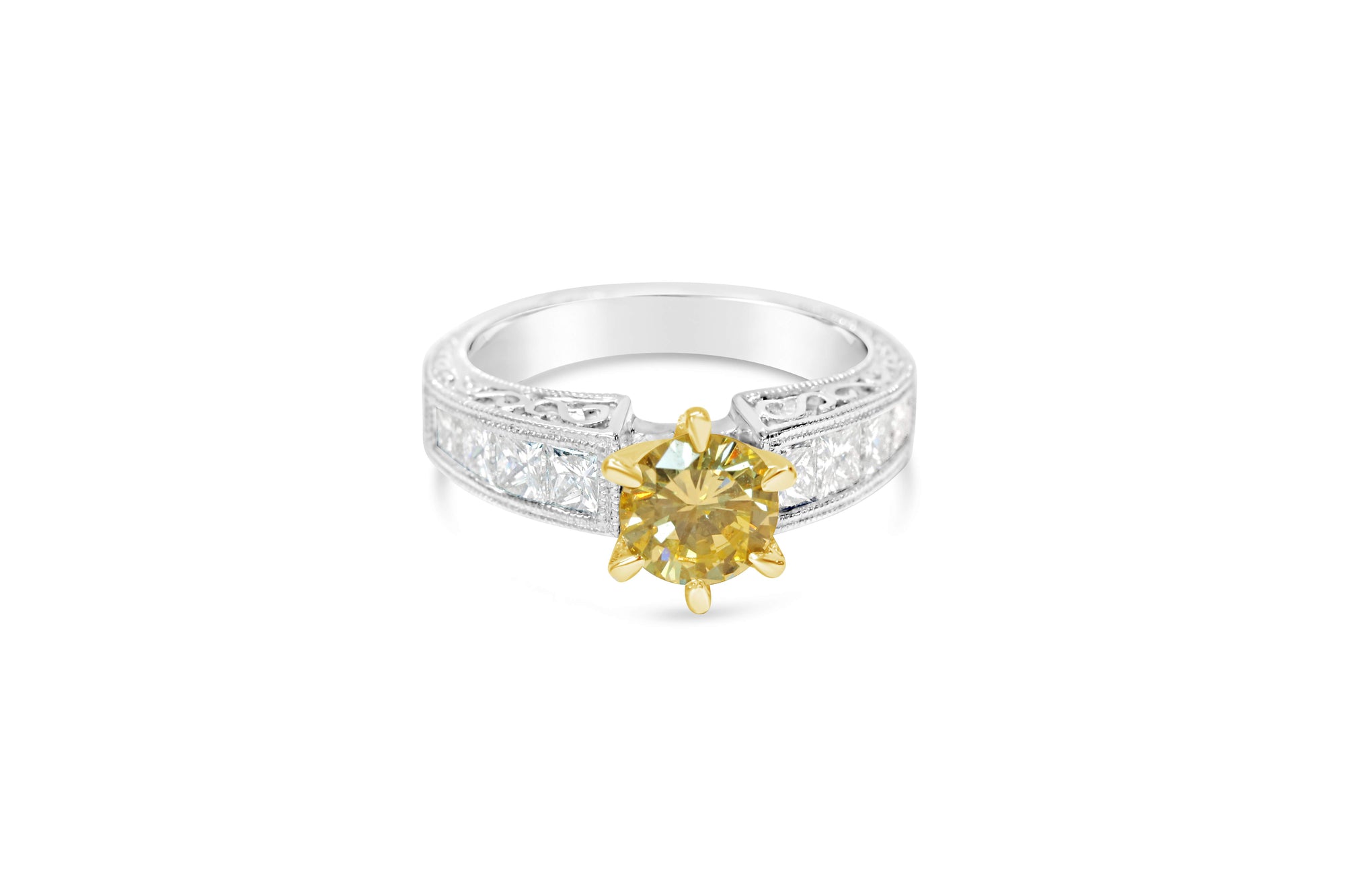 YELLOW DIAMOND ENGAGEMENT RING