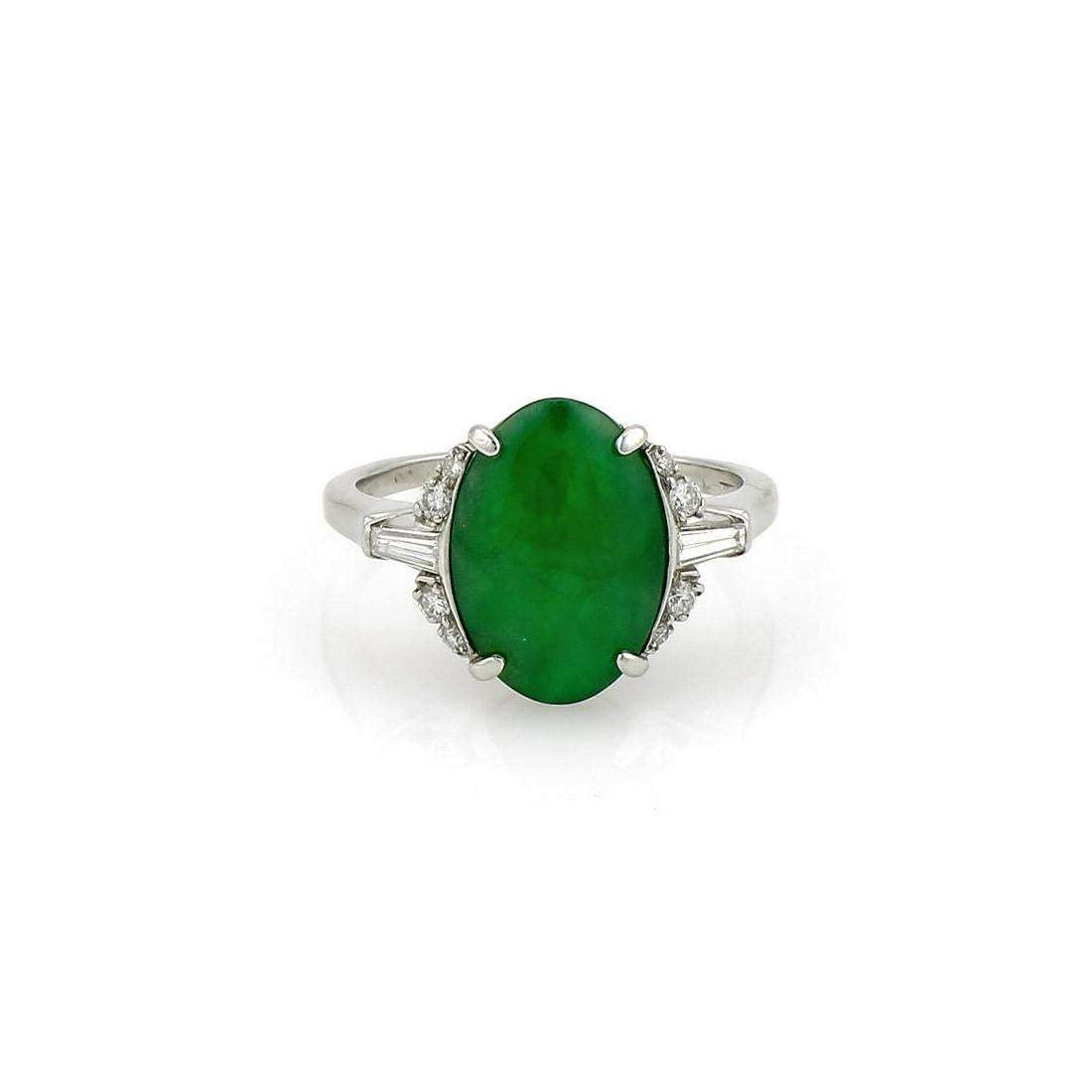 JADE AND DIAMOND RING