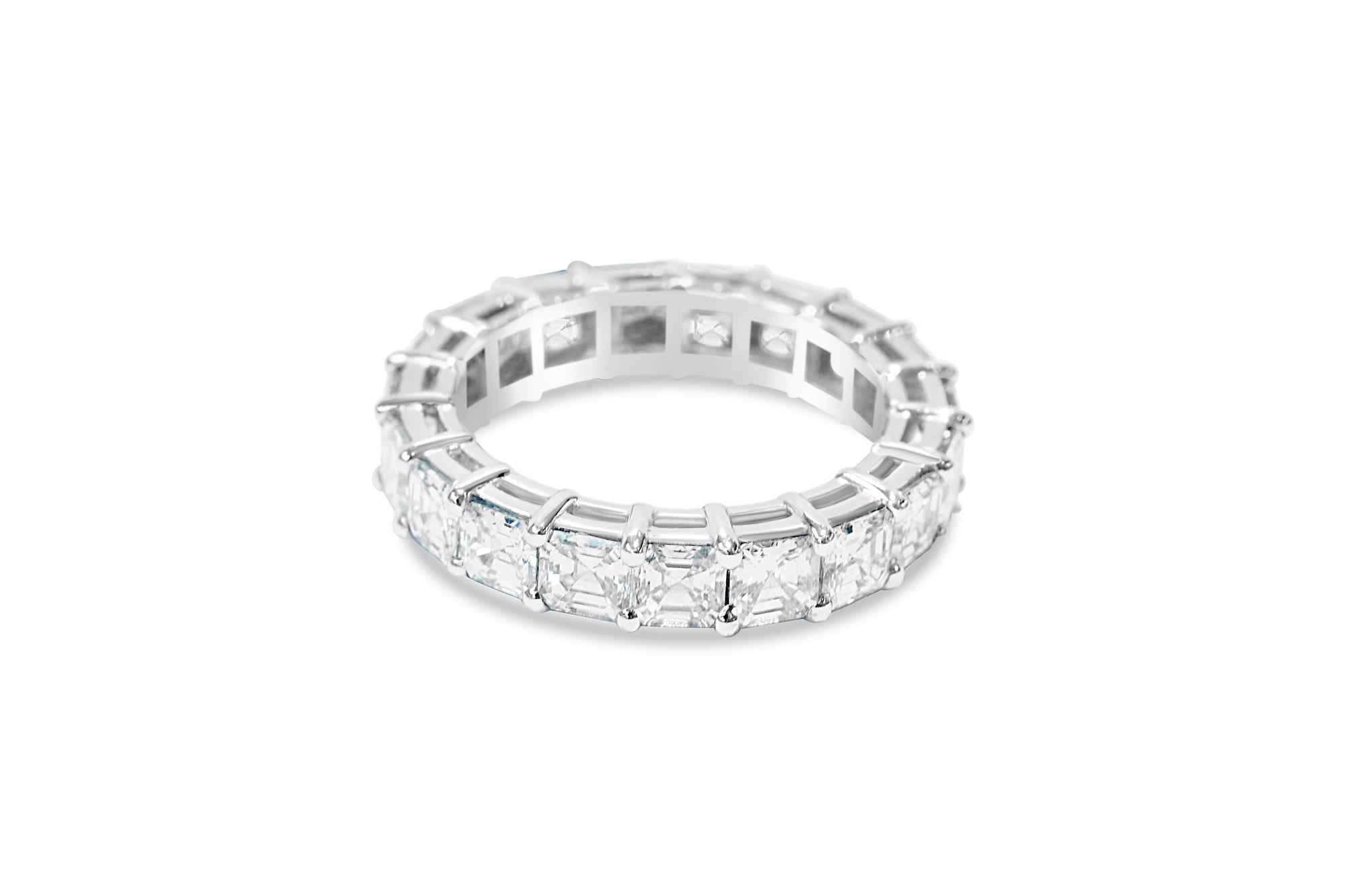 ASSCHER CUT DIAMOND ETERNITY BAND