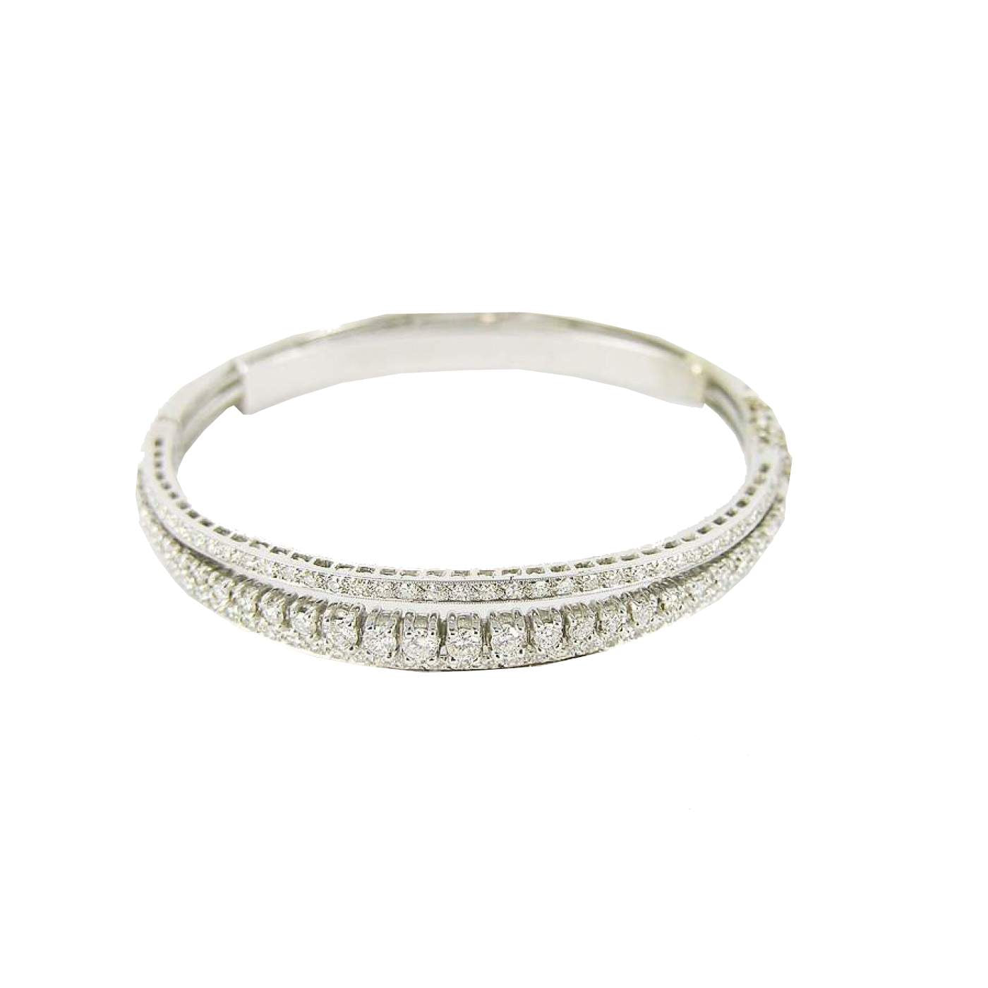 3 ROW DIAMOND BANGLE