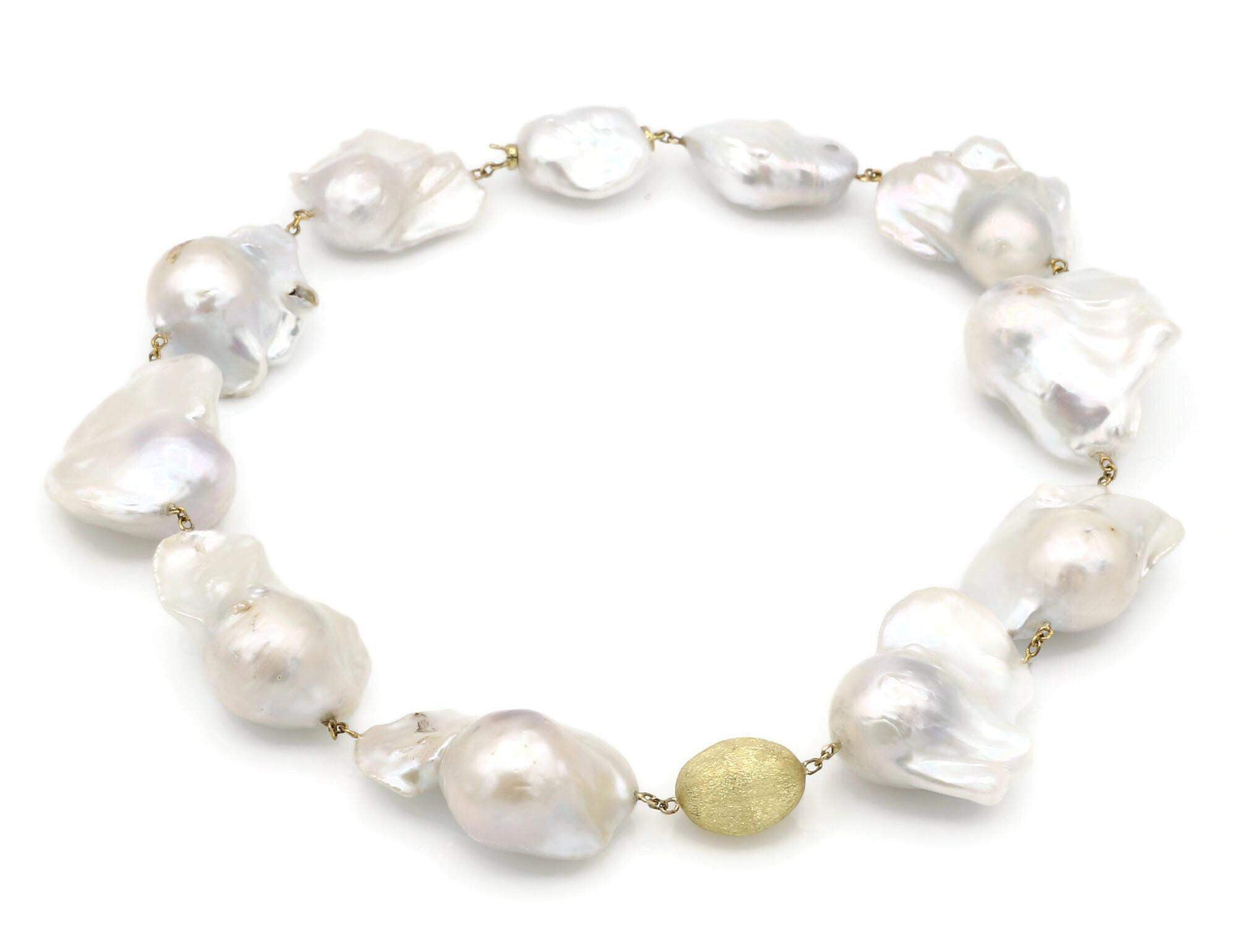 CHUNKY BAROQUE PEARL NECKLACE