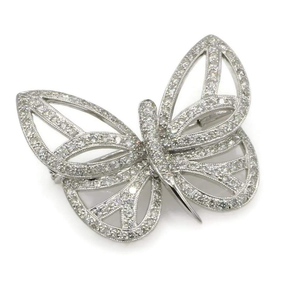 DIAMOND BUTTERFLY BROOCH