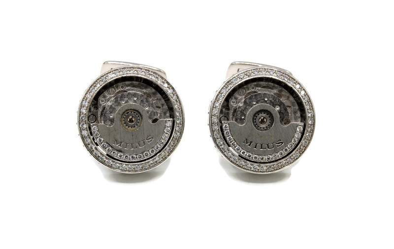 MILOS DIAMOND CUFFLINKS