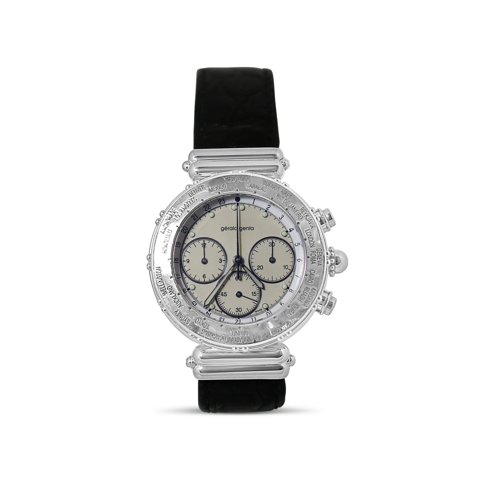 GERALD GENTA CHRONOGRAPH WORLD TIMER