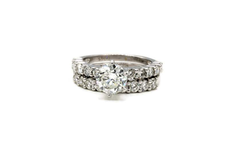 1.50CT ROUND  DIAMOND WEDDING SET