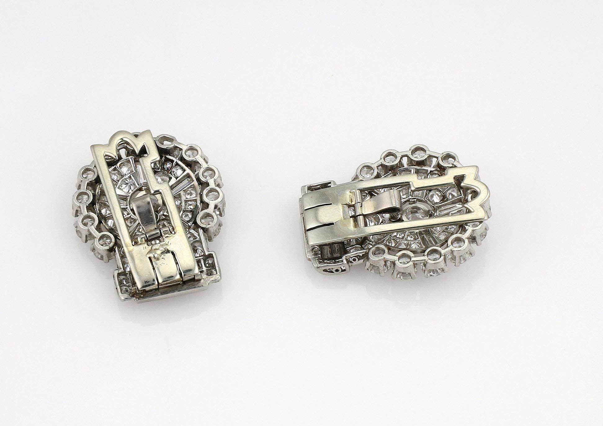 DIAMOND 1930'S DECO CLIPS