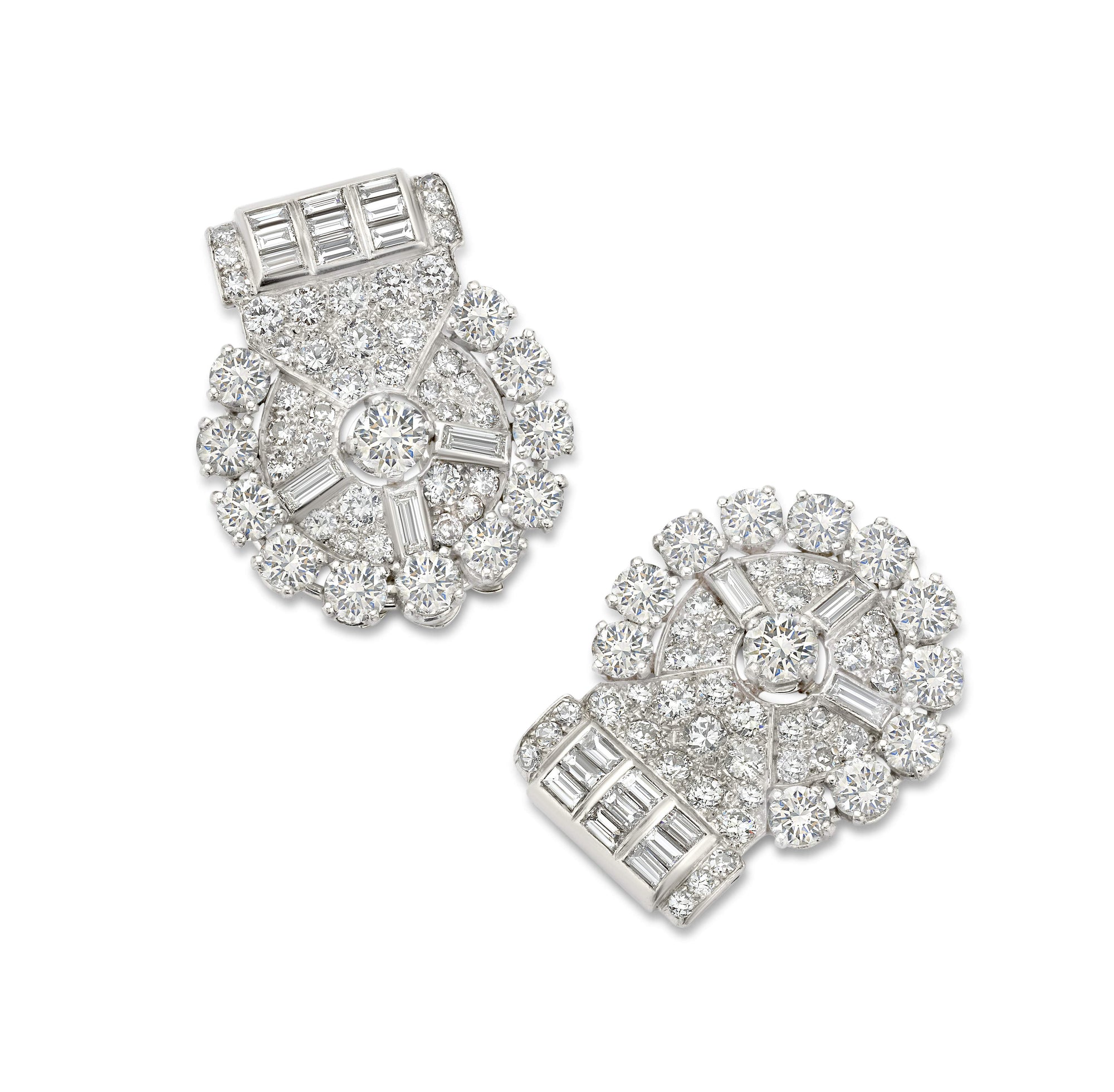 DIAMOND 1930'S DECO CLIPS